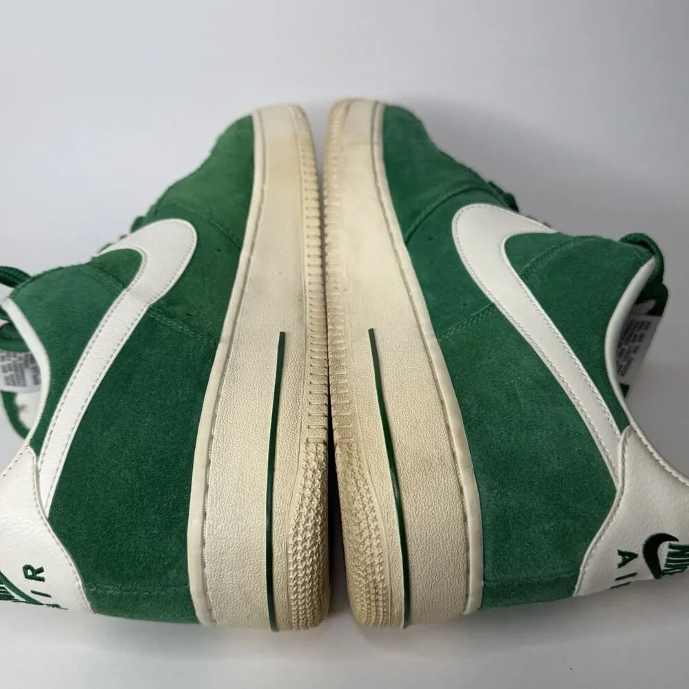 Nike Air Force 1 Low Pine Green Sail Suede Shoes Mens 12 488298-308 AF1 2013 - Picture 8 of 16